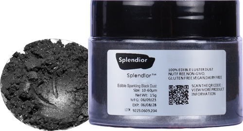 Edible Sparkling Black Dust